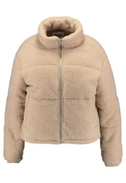 Ladies Boxy Sherpa Puffer Jacket - Winterjas - Darksand 12 Ladies Boxy Sherpa Puffer Jacket - Winterjas - Darksand -Urban Classics 0154192865a445619ef394283cb5eb3e