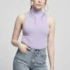 URBAN CLASSICS Ladies Sleeveless Turtleneck Body - Body - Lavender -Urban Classics 03cad4a51a914bfd9fe2234260bcf5d7