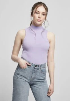 URBAN CLASSICS Ladies Sleeveless Turtleneck Body - Body - Lavender