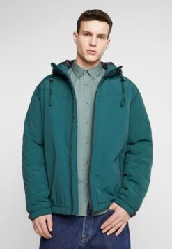 URBAN CLASSICS Hooded Easy Jacket - Jas - Bottlegreen
