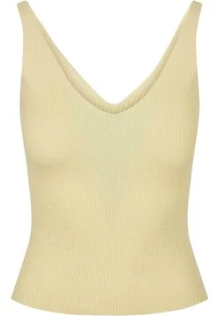URBAN CLASSICS Ladies Rib Knit Top - Top - Softyellow -Urban Classics 04112fe4696e4d4f90cc0d6d4eecf527