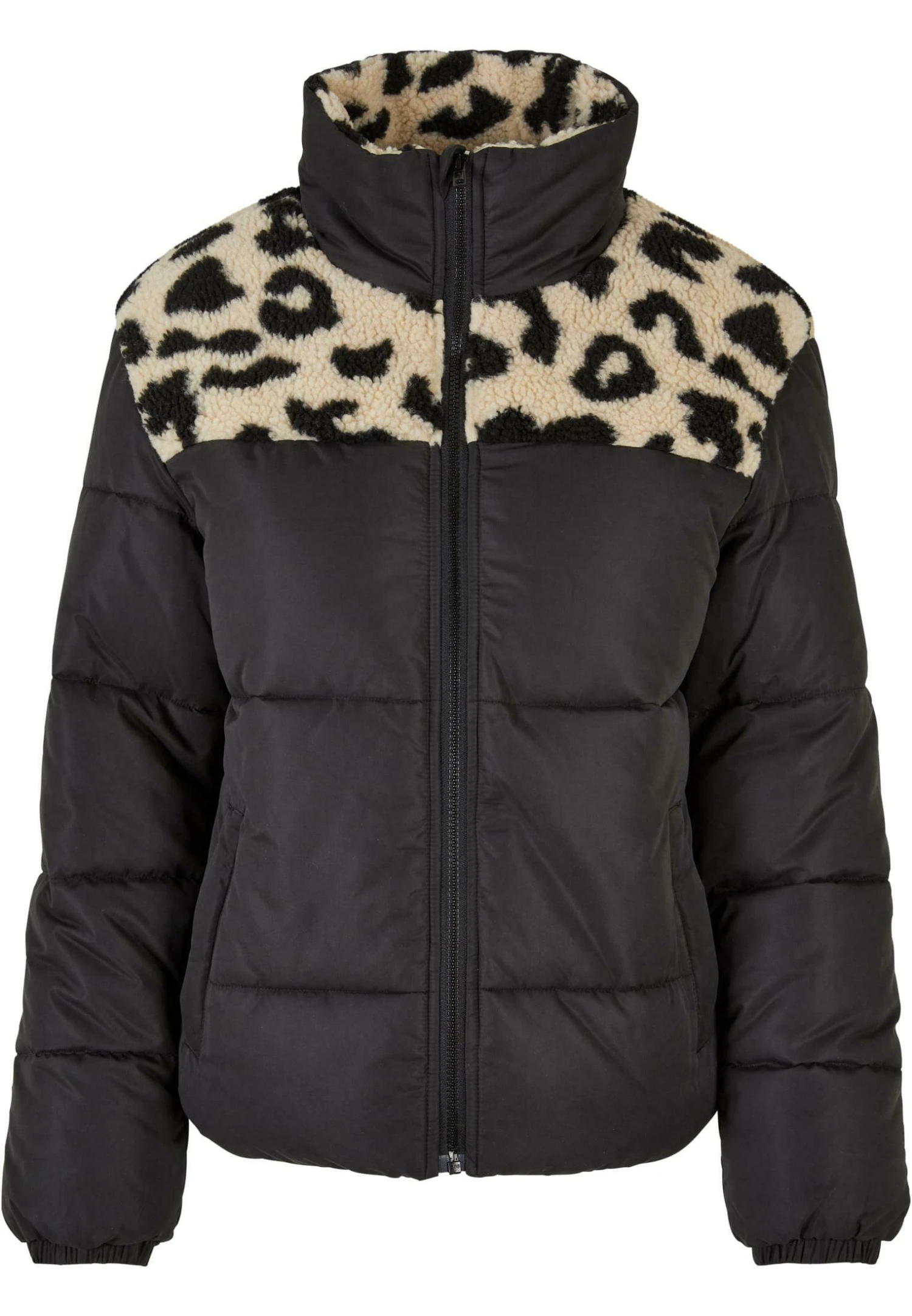 URBAN CLASSICS Aop Sherpa Puffer- Winterjas - Black Sandleo 8 URBAN CLASSICS Aop Sherpa Puffer- Winterjas - Black Sandleo - Afbeelding 6