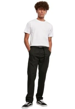 URBAN CLASSICS Straight Leg Chino With Belt - Chino - Black