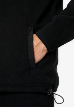 URBAN CLASSICS Polar Track Jacket - Fleecejas - Black -Urban Classics 068796596cd1468787ee709e1254397d