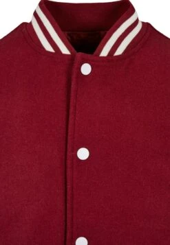 URBAN CLASSICS Oldschool College - Bomberjacks - Burgundy White -Urban Classics 0729347c9f914bbd84eb065ab2b017d7