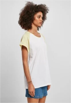 URBAN CLASSICS Contrast Raglan - T-Shirt Print - White Softyellow 16 URBAN CLASSICS Contrast Raglan - T-Shirt Print - White Softyellow -Urban Classics 0862e5a61515471588ab57571682c4c8