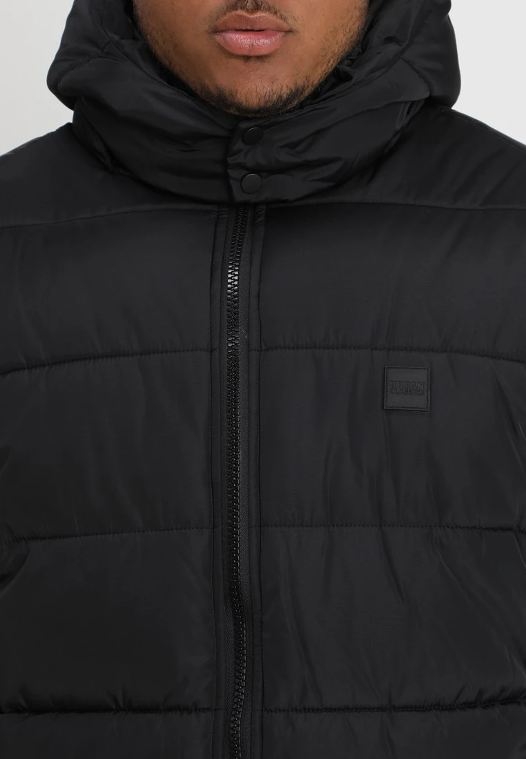 URBAN CLASSICS Hooded Puffer Jacket- Winterjas - Black 9 URBAN CLASSICS Hooded Puffer Jacket- Winterjas - Black - Afbeelding 7