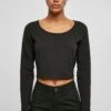 URBAN CLASSICS Cropped Longsleeve - Longsleeve - Black -Urban Classics 0b04acf5a7c14a7c8aefef30710c2c98