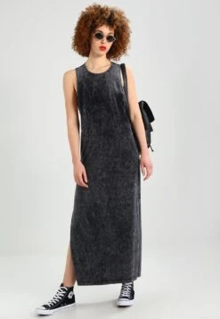 URBAN CLASSICS Ladies Random Wash Back Cut Dress - Jerseyjurk - Black -Urban Classics 0b382f2bbffc436ea3947a23e3652a76