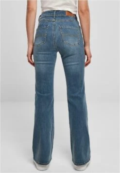 URBAN CLASSICS High Waist - Flared Jeans - Midstone Washed -Urban Classics 0b5722c3692744249c30703bdfeb3a4e