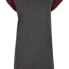 URBAN CLASSICS Raglan Tee - Jerseyjurk - Charcoal Redwine -Urban Classics 0b77858b85cf445bbc1766ca6793688d