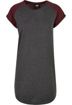 URBAN CLASSICS Raglan Tee - Jerseyjurk - Charcoal Redwine