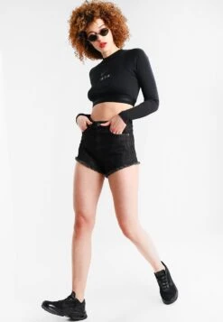 URBAN CLASSICS Ladies Hotpants - Jeansshort - Black Washed -Urban Classics 0c0df493eae5432e99d312715057325b