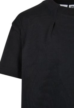 URBAN CLASSICS Pleat- T-Shirt Basic - Black -Urban Classics 0c49a47e2e73408fa3d72b4f2fc21772