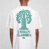 URBAN CLASSICS Organic Tree Logo Tee - T-Shirt Print - White