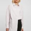 URBAN CLASSICS Overhemdblouse - White Lilac