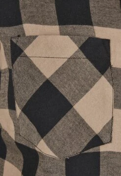 URBAN CLASSICS Overhemdblouse - Black Softtaupe -Urban Classics 0d036435a7f44923a42d9280bc620729