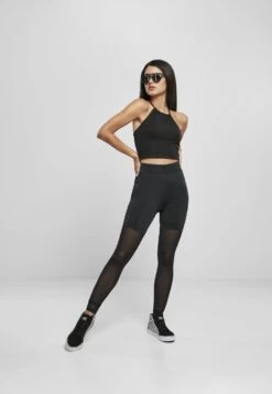 URBAN CLASSICS High Waist Transparent Tech - Legging - Black 12 URBAN CLASSICS High Waist Transparent Tech - Legging - Black -Urban Classics 0d534b8cca05452090fd43d23688b9cc