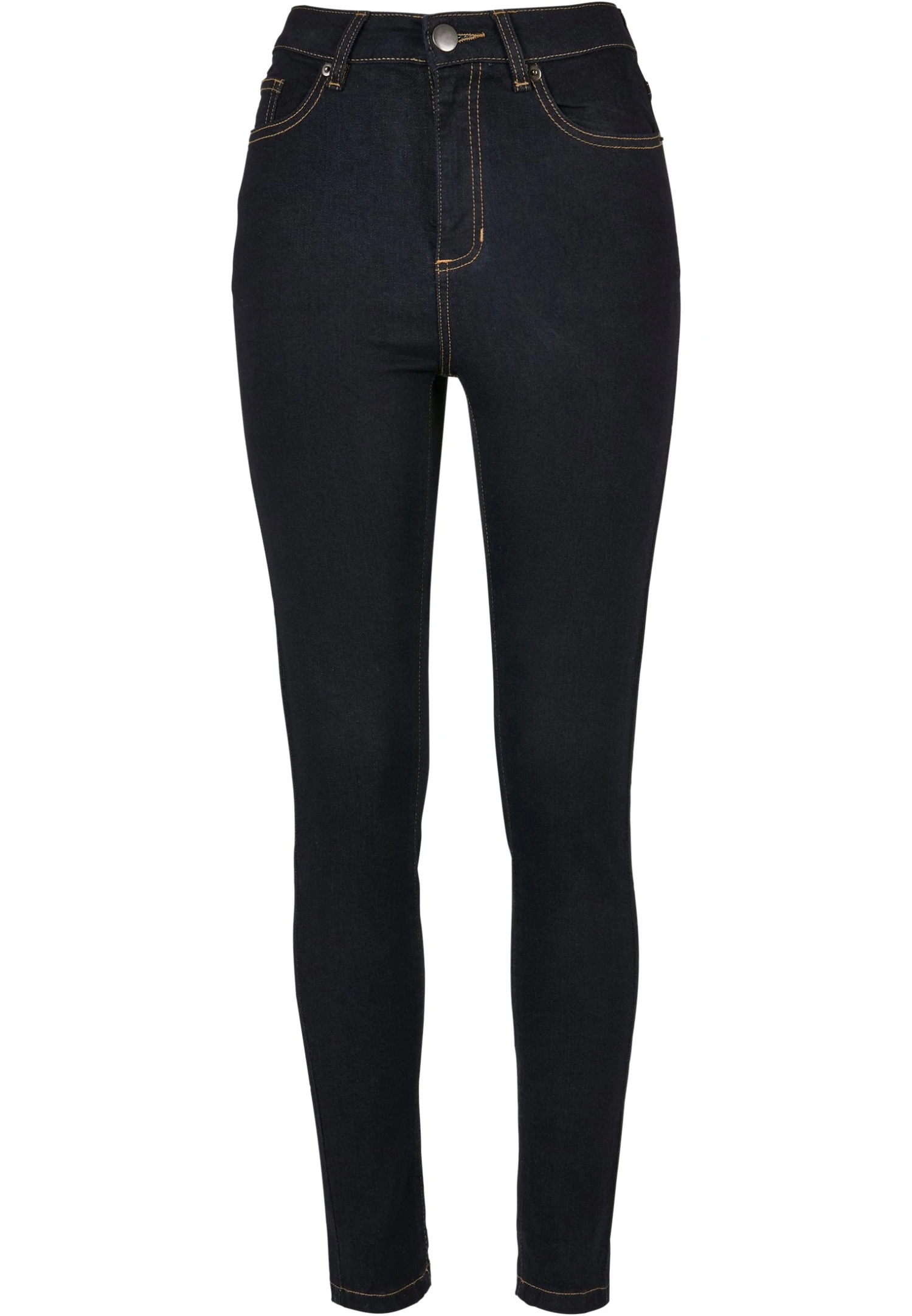URBAN CLASSICS Organic High Waist- Jeans Skinny Fit - Darkblue Raw 3 URBAN CLASSICS Organic High Waist- Jeans Skinny Fit - Darkblue Raw