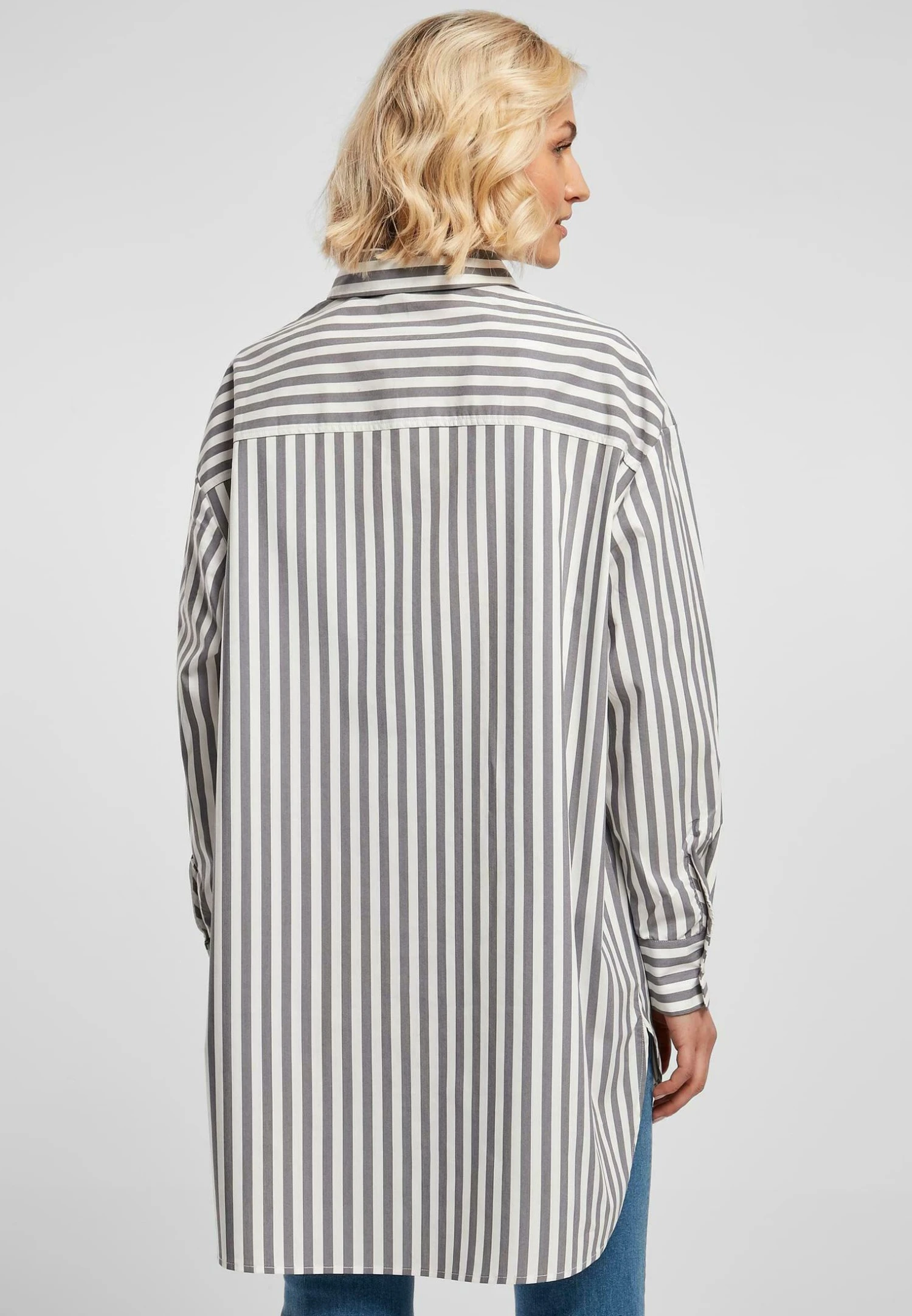 URBAN CLASSICS Overhemdblouse - White Darkshadow 5 URBAN CLASSICS Overhemdblouse - White Darkshadow - Afbeelding 3