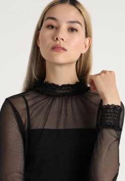 URBAN CLASSICS Ladies Double Layer - Longsleeve - Black -Urban Classics 10354ff215fa45679d4b018a2ec7805c