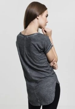 URBAN CLASSICS Ladies Long Back Shaped Spray Dye Tee - T-Shirt Basic - Darkgrey 7 URBAN CLASSICS Ladies Long Back Shaped Spray Dye Tee - T-Shirt Basic - Darkgrey -Urban Classics 1071d57ca8c74b8d9ea85a40b489a4a6