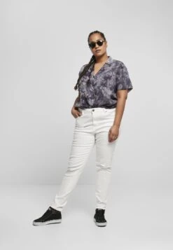 URBAN CLASSICS Ladies Viscose Tie Dye Resort Shirt - Overhemdblouse - Dark -Urban Classics 1165621db74643578e5b57bcbef03a59