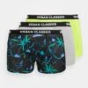 URBAN CLASSICS 3 Pack - Onderbroeken - Electiclime/Grey