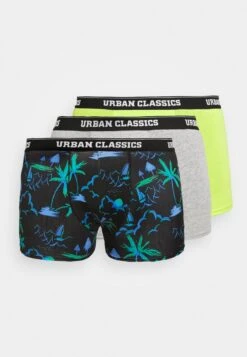 URBAN CLASSICS 3 Pack - Onderbroeken - Electiclime/Grey