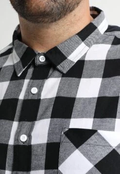 URBAN CLASSICS Checked - Overhemd - Black/White -Urban Classics 14359997b28545b4b5b1fe293604b545