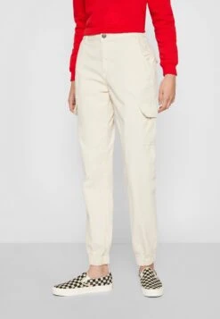 URBAN CLASSICS High Waist - Cargobroek - Whitesand