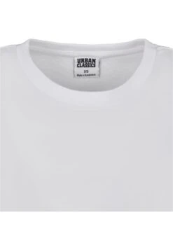 URBAN CLASSICS Ladies Basic Box Tee - T-Shirt Basic - White -Urban Classics 16427b2835f846c2a789906812787202