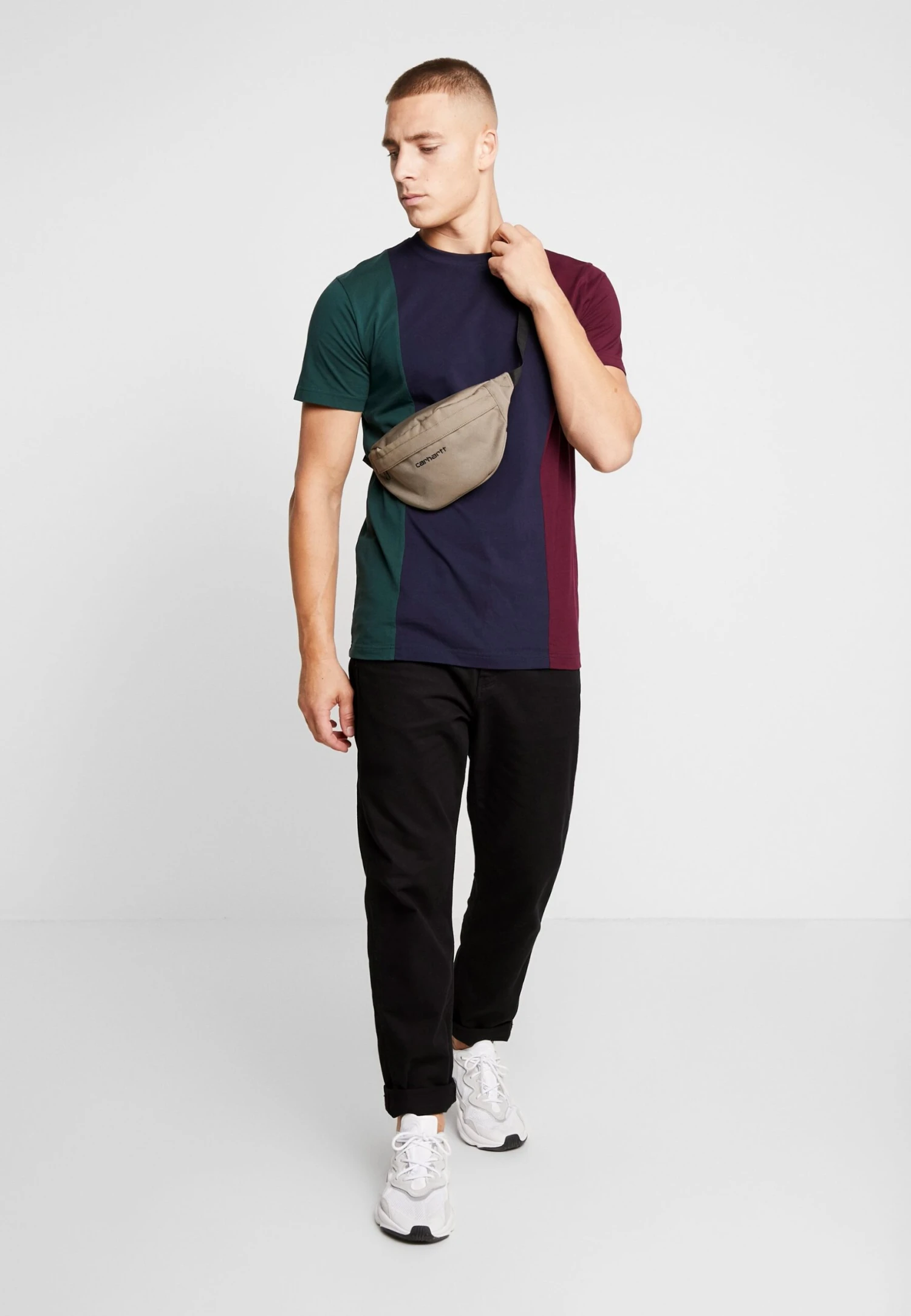 URBAN CLASSICS Tripple Tee - T-Shirt Print - Bottlegreen/Midnightnavy 4 URBAN CLASSICS Tripple Tee - T-Shirt Print - Bottlegreen/Midnightnavy - Afbeelding 2