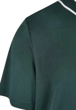 URBAN CLASSICS Baseball- Overhemd - Bottlegreen White -Urban Classics 16ebeec4cb154c39ad443f9b120b14f2