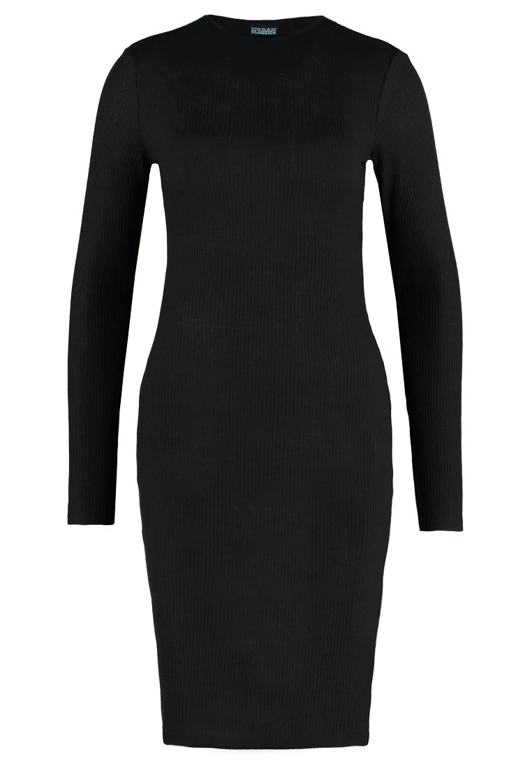 URBAN CLASSICS Ladies Rib Dress - Gebreide Jurk - Black 9 URBAN CLASSICS Ladies Rib Dress - Gebreide Jurk - Black - Afbeelding 7