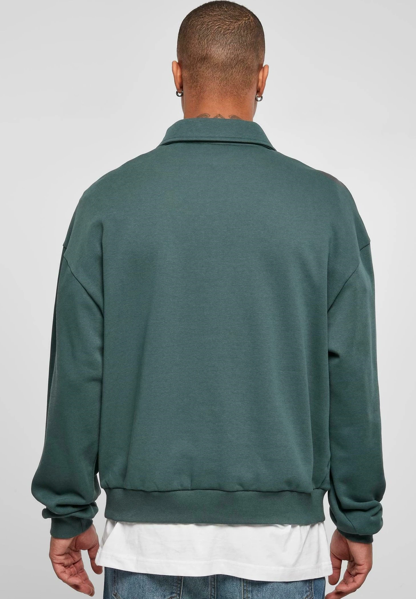URBAN CLASSICS Collar Crew - Poloshirt - Bottlegreen 5 URBAN CLASSICS Collar Crew - Poloshirt - Bottlegreen - Afbeelding 3