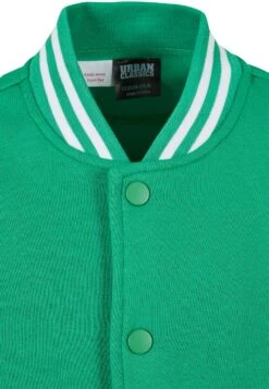 URBAN CLASSICS Inset College- Bomberjacks - Bodegagreen White -Urban Classics 1778000bfa264ffc972c0f8c0f004e92