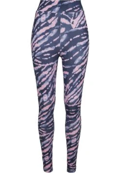 URBAN CLASSICS Legging - Darkshadow/Pink -Urban Classics 17ea07ee61a4442ca968b0b717535182