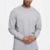 URBAN CLASSICS Tall Tee- Longsleeve - Grey -Urban Classics 1913ab7dc87b4b5e9cf98773a5477261