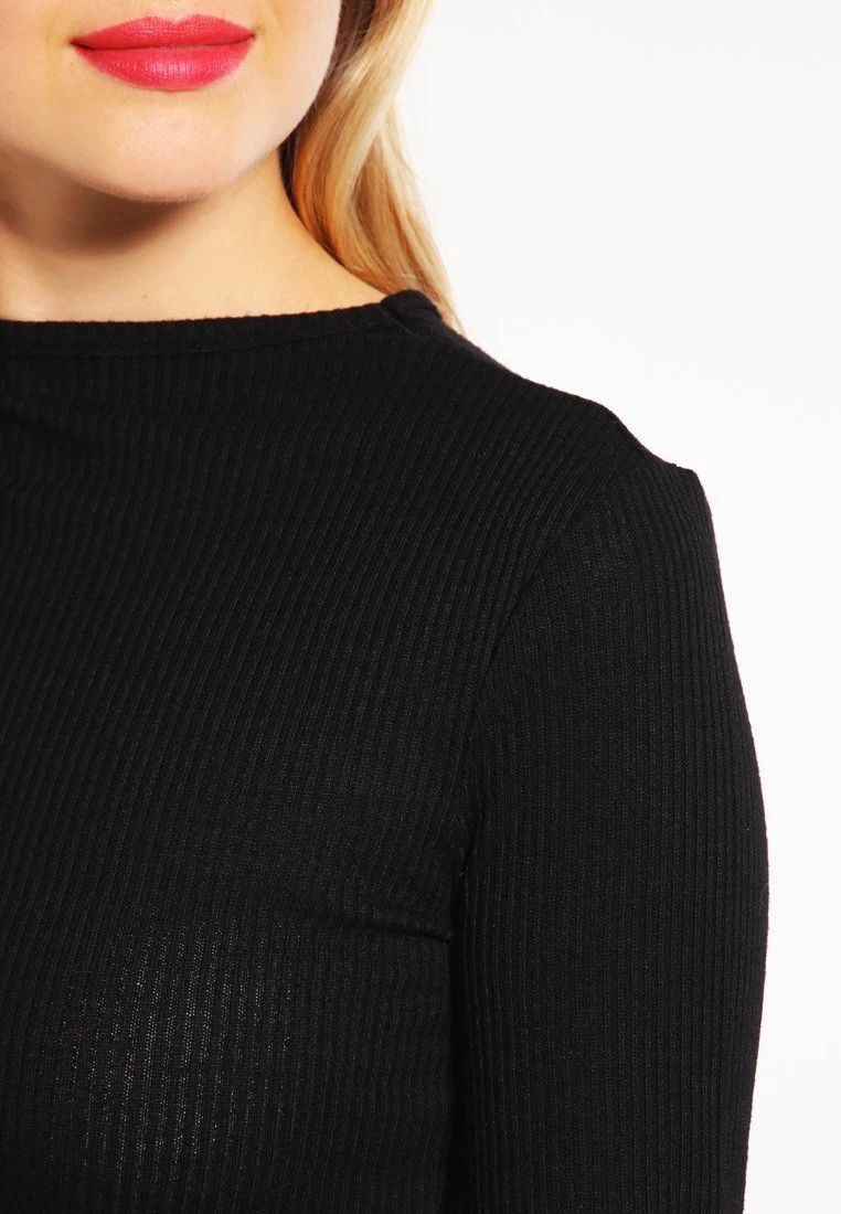 URBAN CLASSICS Ladies Rib Dress - Gebreide Jurk - Black 7 URBAN CLASSICS Ladies Rib Dress - Gebreide Jurk - Black - Afbeelding 5