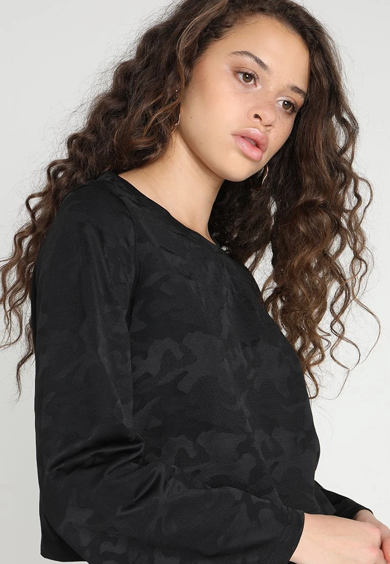 URBAN CLASSICS Ladies Jacquard Camo - Longsleeve - Black 7 URBAN CLASSICS Ladies Jacquard Camo - Longsleeve - Black - Afbeelding 5