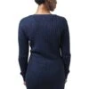 URBAN CLASSICS Ladies Long Wideneck Sweater - Trui - Navy