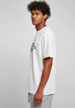 URBAN CLASSICS Organic Globe Logo Tee - T-Shirt Print - White -Urban Classics 1a3a1e6286be4cdeae898ccf0b90158f