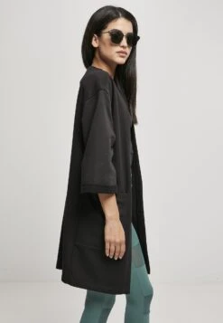 URBAN CLASSICS Ladies Oversized Terry Cardigan - Vest - Schwarz -Urban Classics 1ad2b29ef8e041aea5b1a7ee3ee8a79e