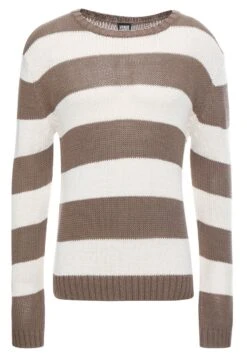 URBAN CLASSICS Striped - Trui - Beige/Offwhite 12 URBAN CLASSICS Striped - Trui - Beige/Offwhite -Urban Classics 1b4d5a2365414474891fa8baef7229ab