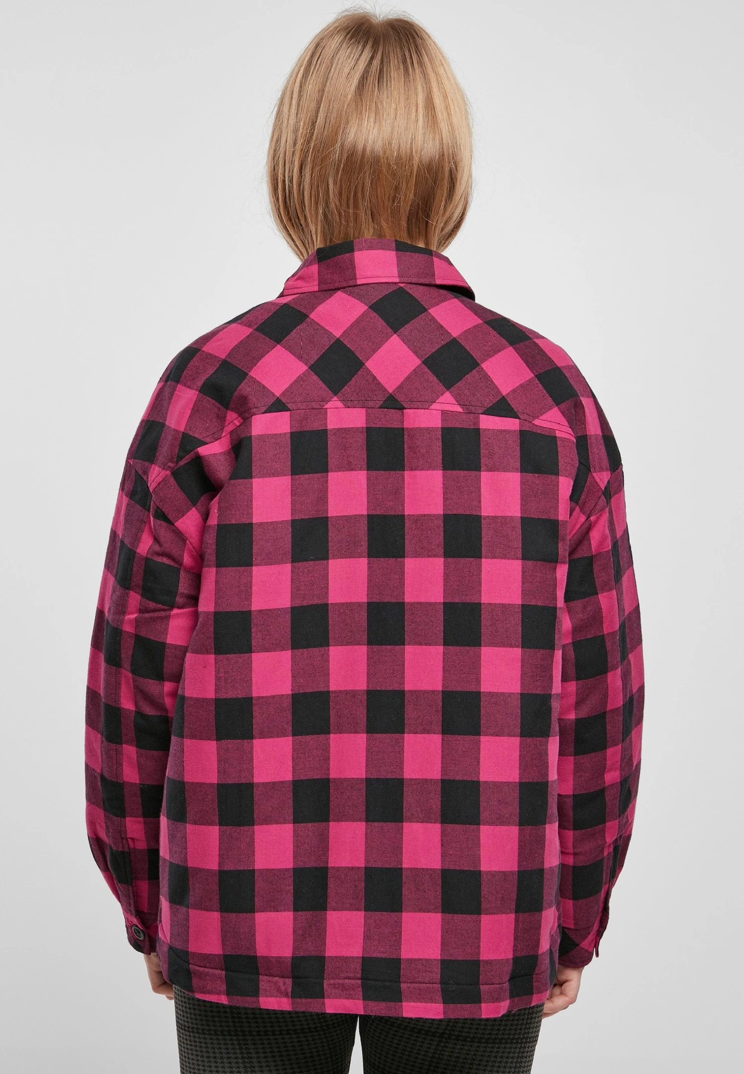 URBAN CLASSICS Langarm - Overhemdblouse - Wildviolet Black 5 URBAN CLASSICS Langarm - Overhemdblouse - Wildviolet Black - Afbeelding 3