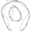 URBAN CLASSICS Various Pearl Layering And A - Ketting - Multicolor