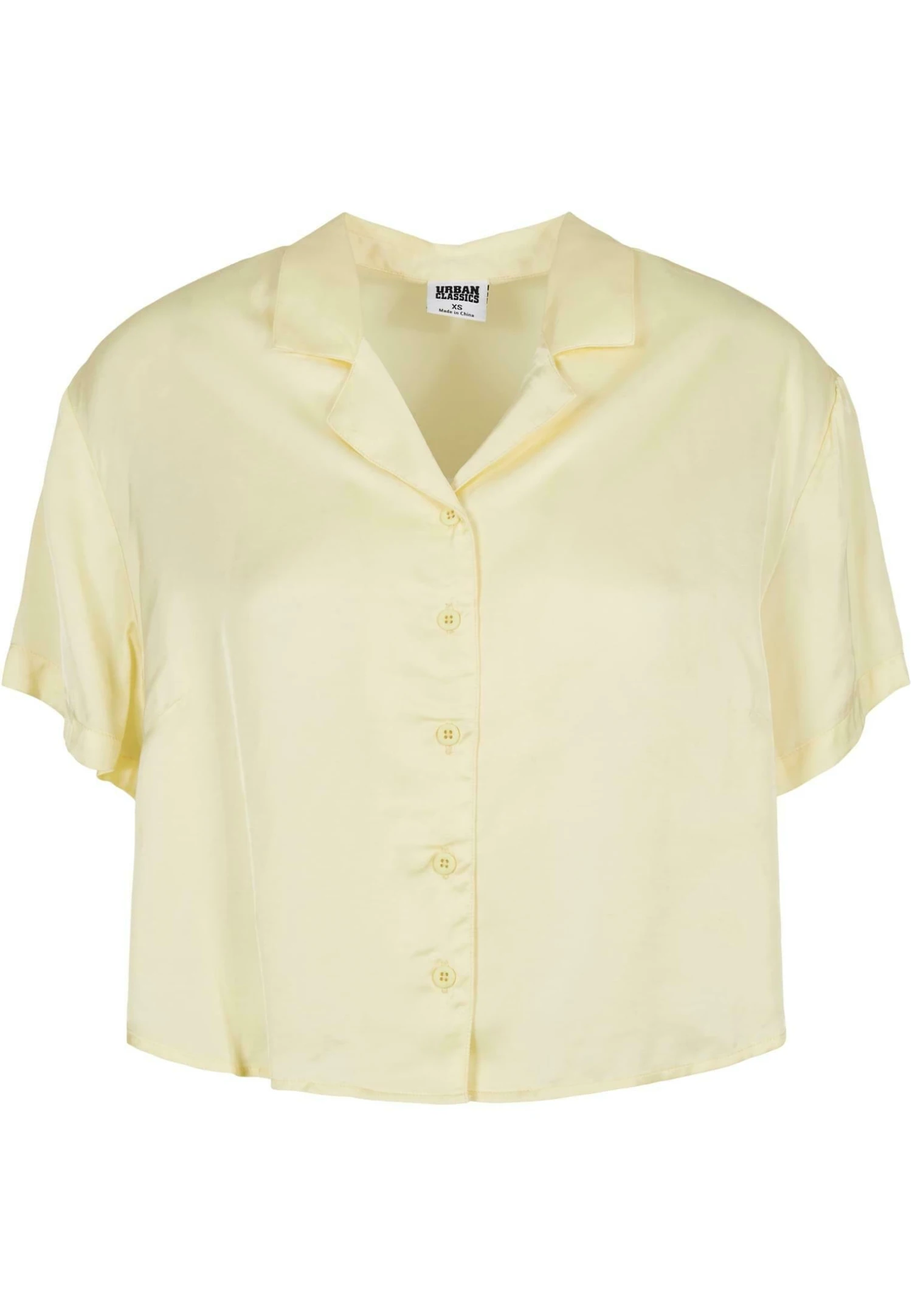 URBAN CLASSICS Overhemdblouse - Softyellow 3 URBAN CLASSICS Overhemdblouse - Softyellow