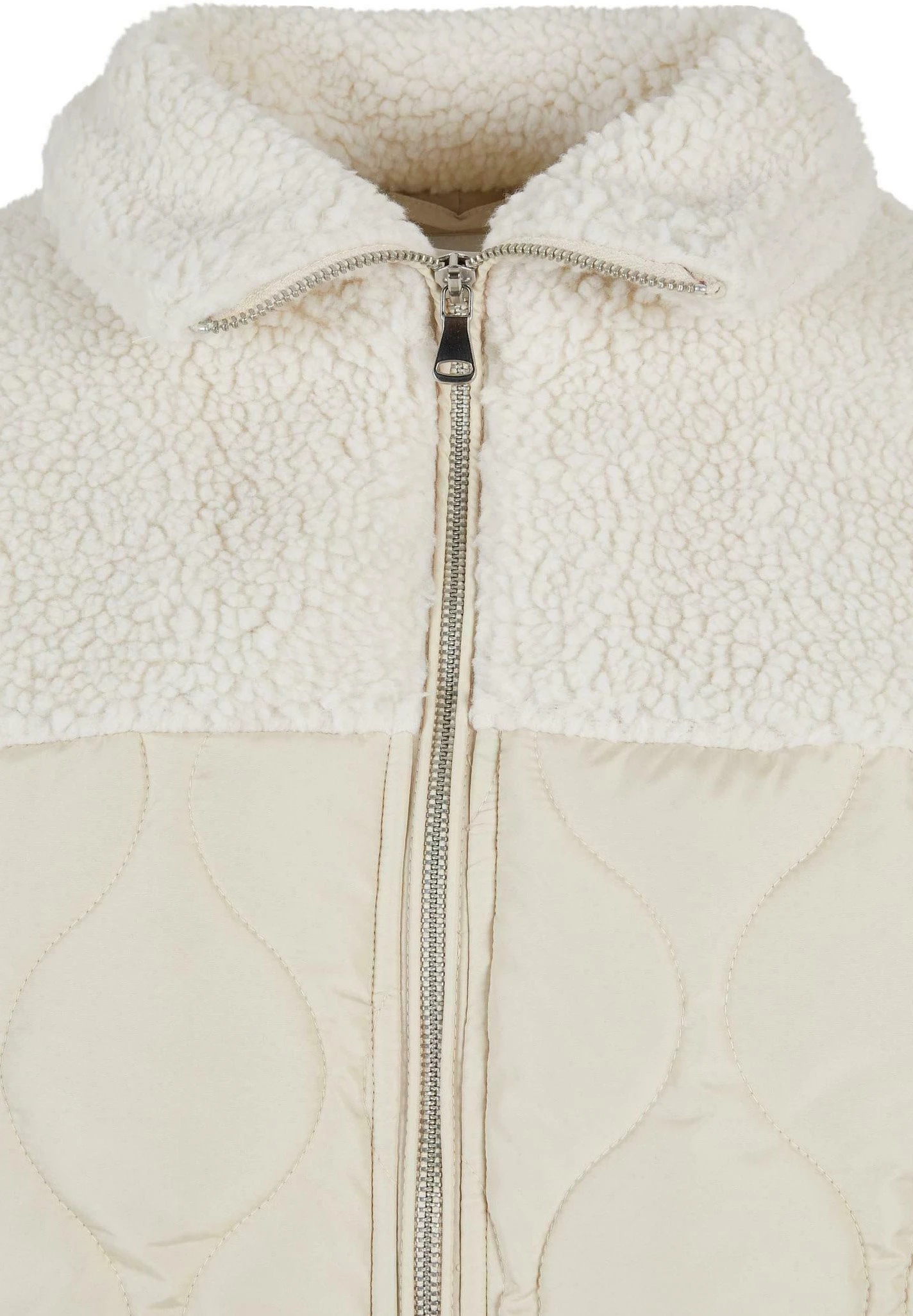 URBAN CLASSICS Sherpa- Winterjas - Softseagrass Whitesand 5 URBAN CLASSICS Sherpa- Winterjas - Softseagrass Whitesand - Afbeelding 3