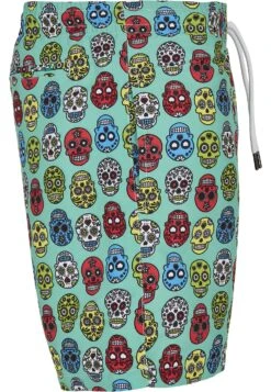 URBAN CLASSICS Pattern - Zwemshorts - Calavera Aop -Urban Classics 1e5a98f719cf4302b4e684e239573791